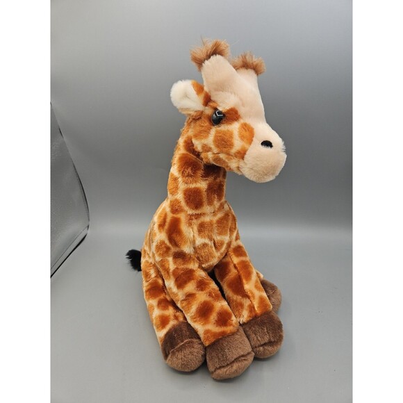 Wild Republic 12” Giraffe Plush Sitting Stuffed Wild Zoo toy - Picture 1 of 8